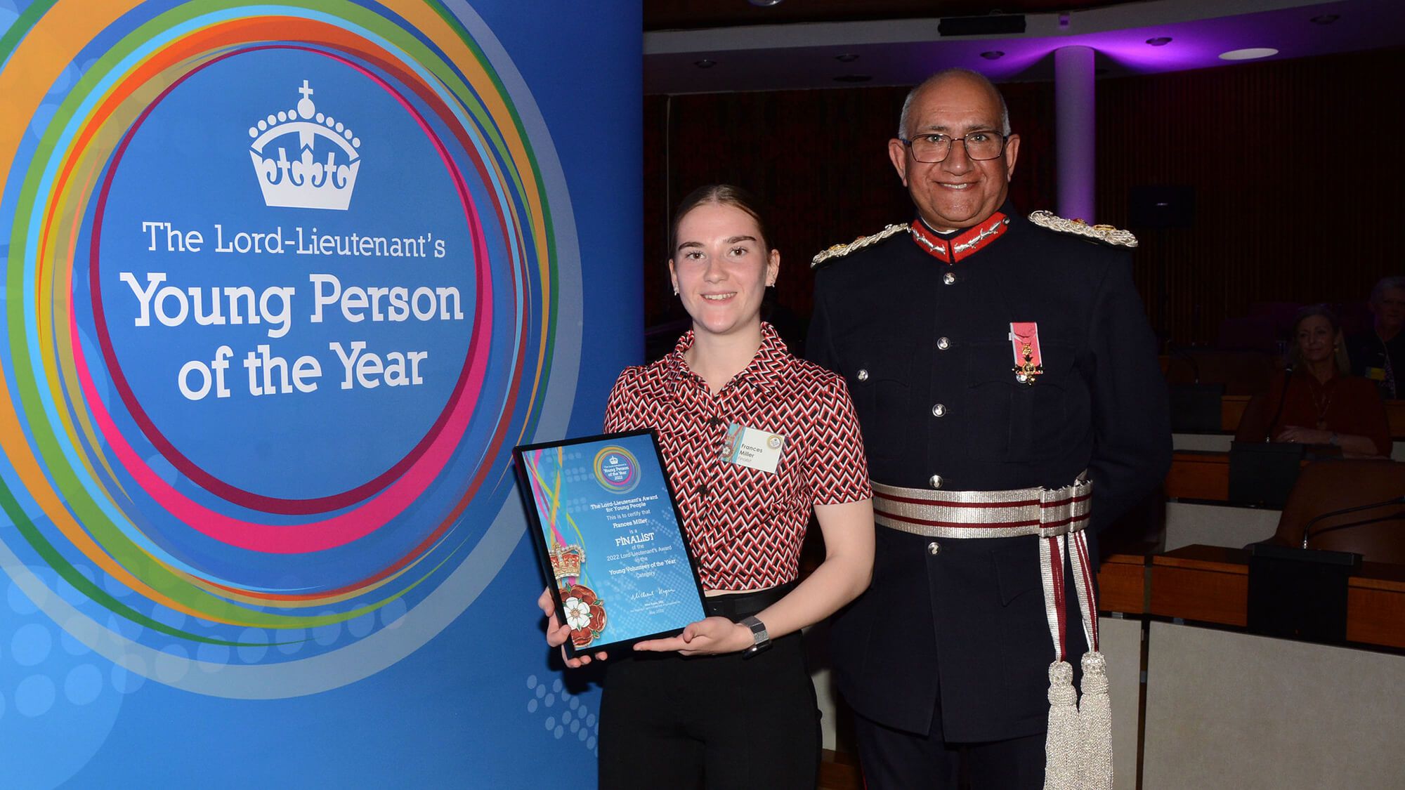 Fantastic Frances wins prestigious volunteering award